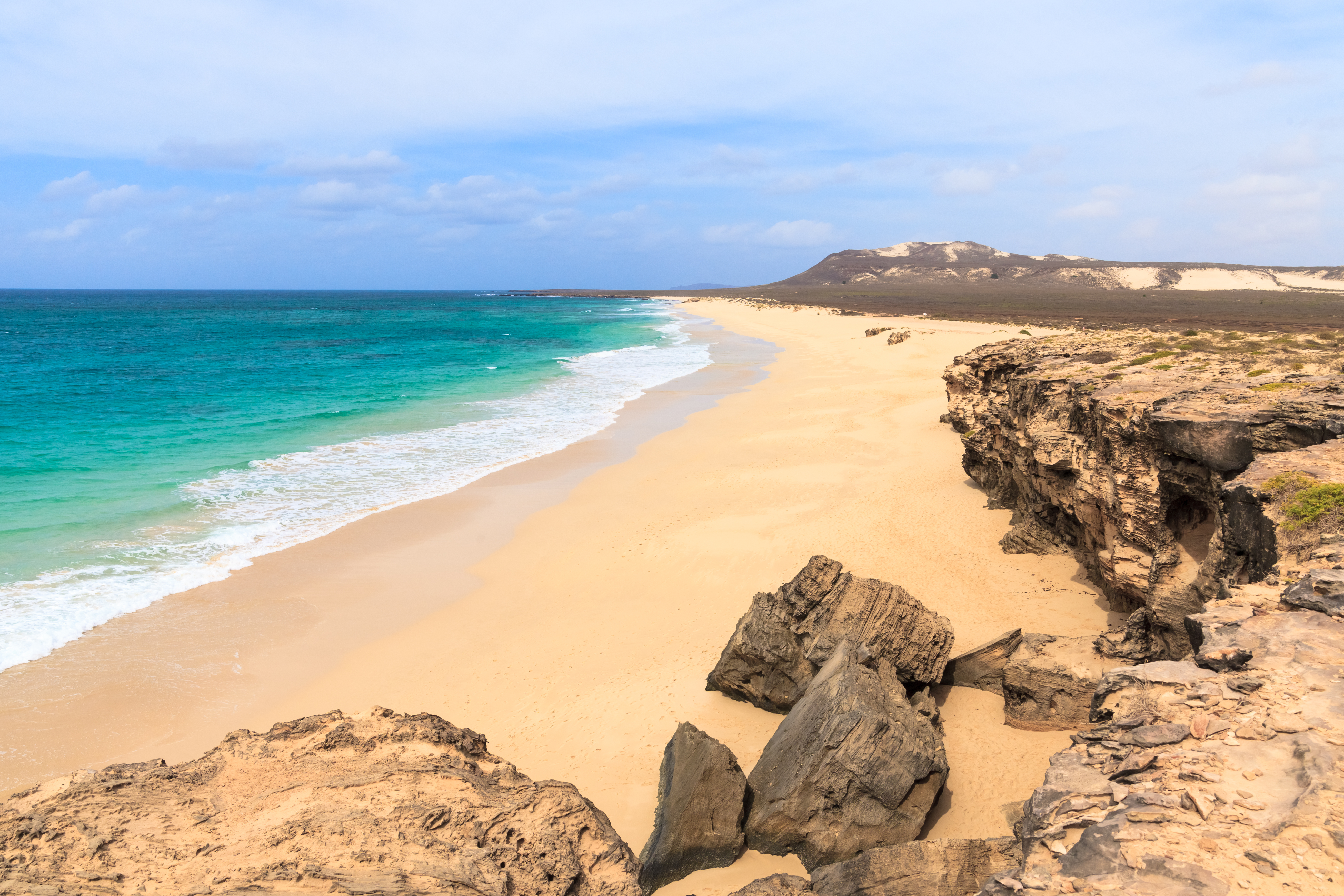 Het prachtige strand van Boa Vista