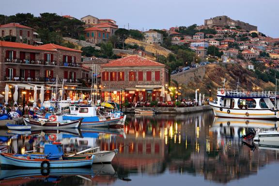 Gezellig haventje op Lesbos