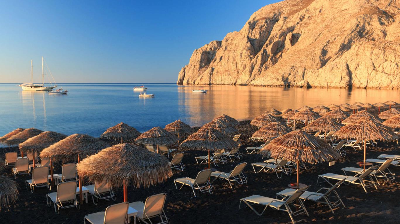 Santorini strand