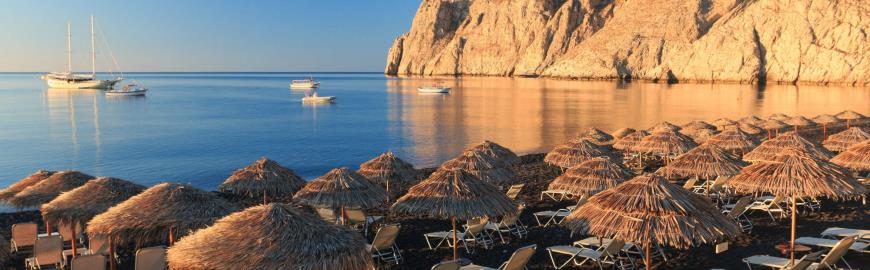 Santorini strand