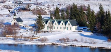 Het Thingvellir Park in IJsland