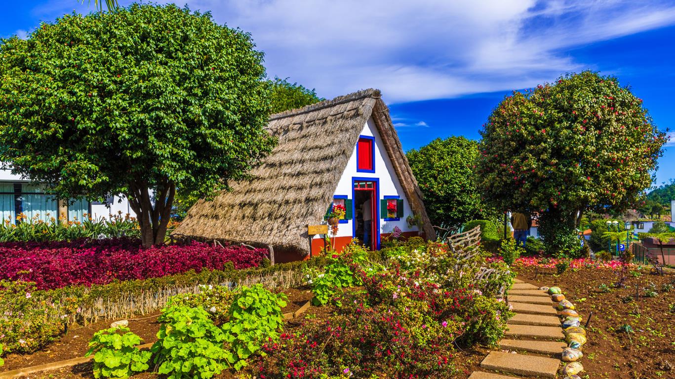 Een traditioneel huis op Madeira