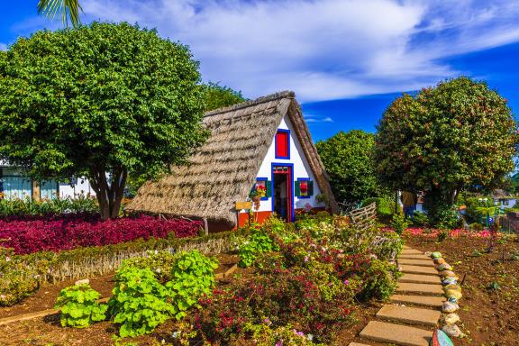 Een traditioneel huis op Madeira