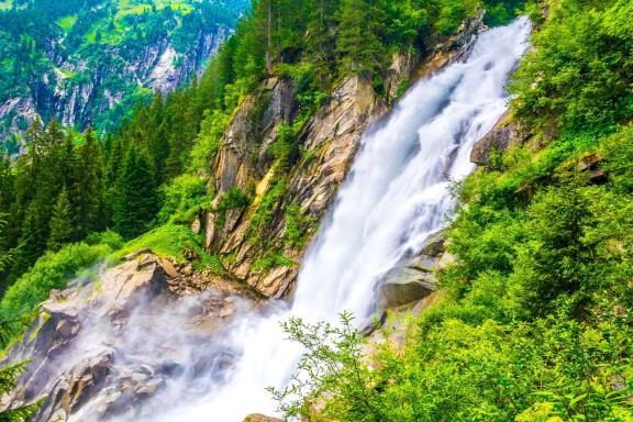 Een waterval in Oostenrijk