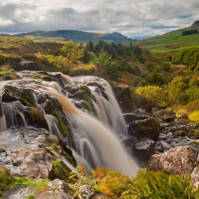 Een waterval in Glasgow