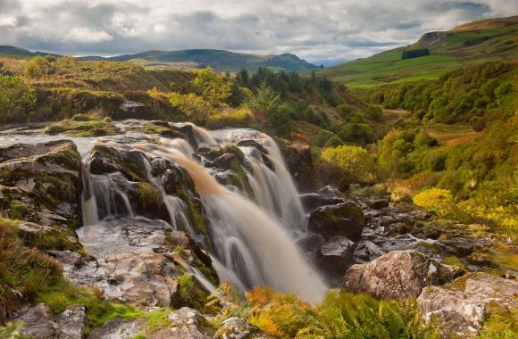 Een waterval in Glasgow