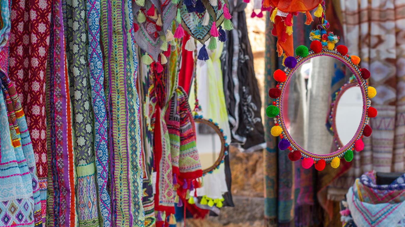 Hippiemarkt op Ibiza