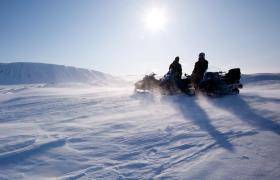 Sneeuwscooters in Zweden