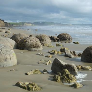Mouraki Boulders Oamaru Nieuw-Zeeland