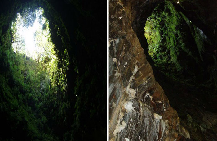 vulkaan Gruta do Algar do Carvao