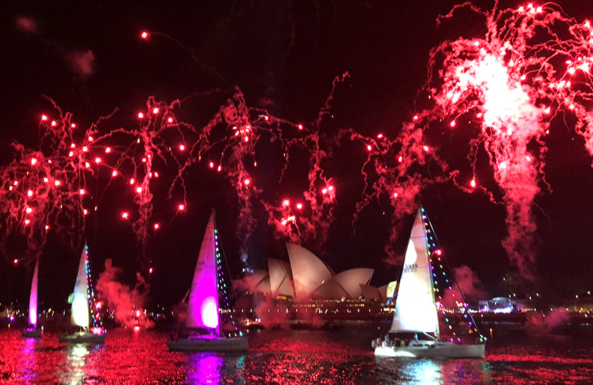 Australia Day vuurwerkshow