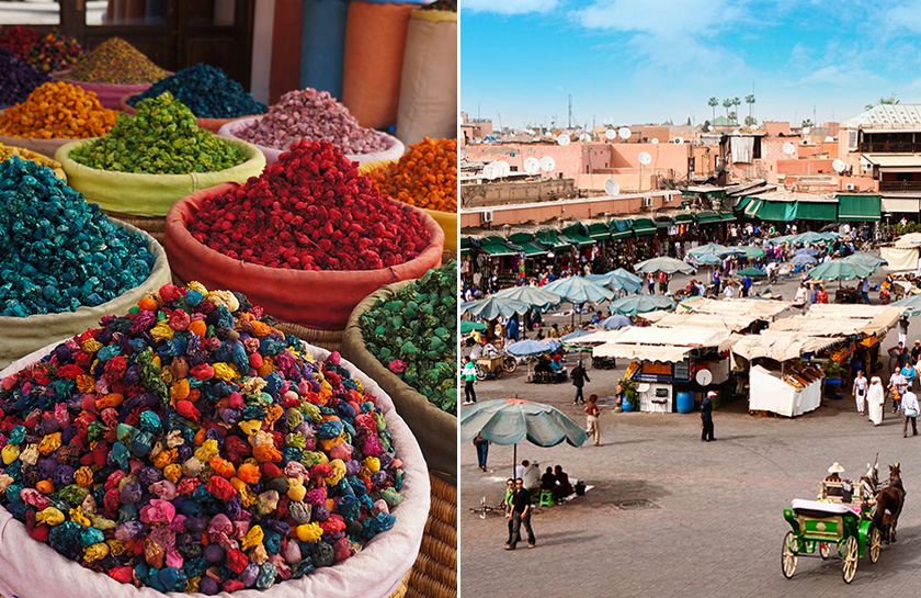Marrakech markt Djemaa el Fna plein