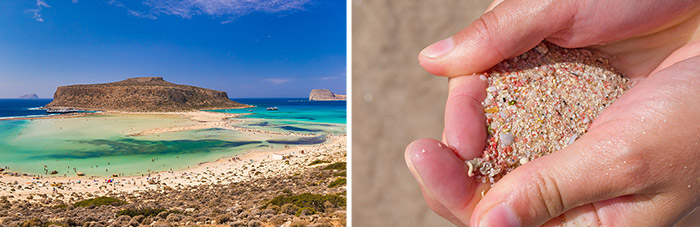 Stranden Balos Beach en Elafonissi Beach