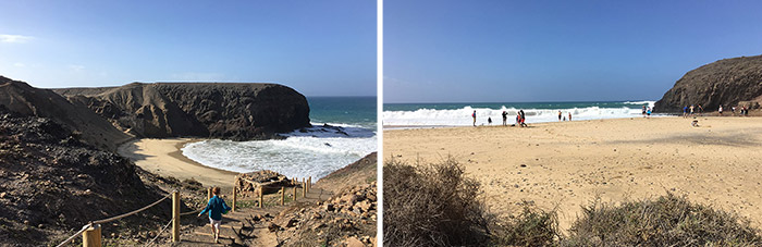 Playa de Papagayo en Playa de Mujeres